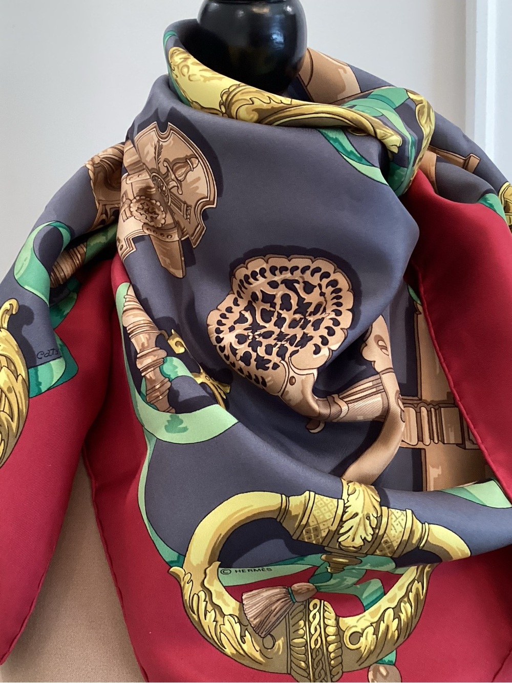 Hermes silk Scarf “Ferronnaire”